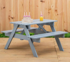 Kids Outdoor Picnic Table & Chair Set 